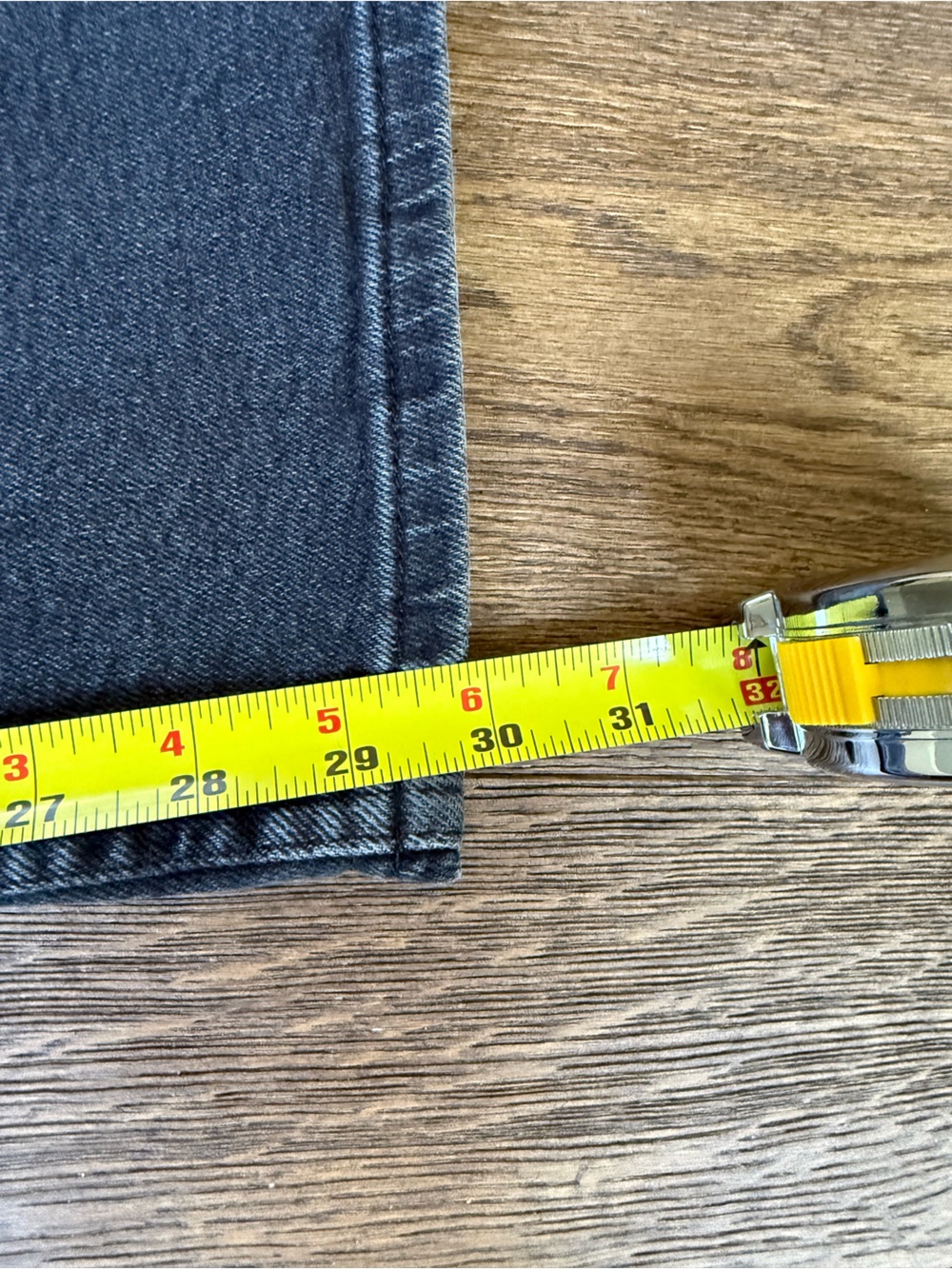 Hollister Men’s Washed Black Baggy Straight Leg Faded Jeans Size 30x32 - Picture 8 of 8